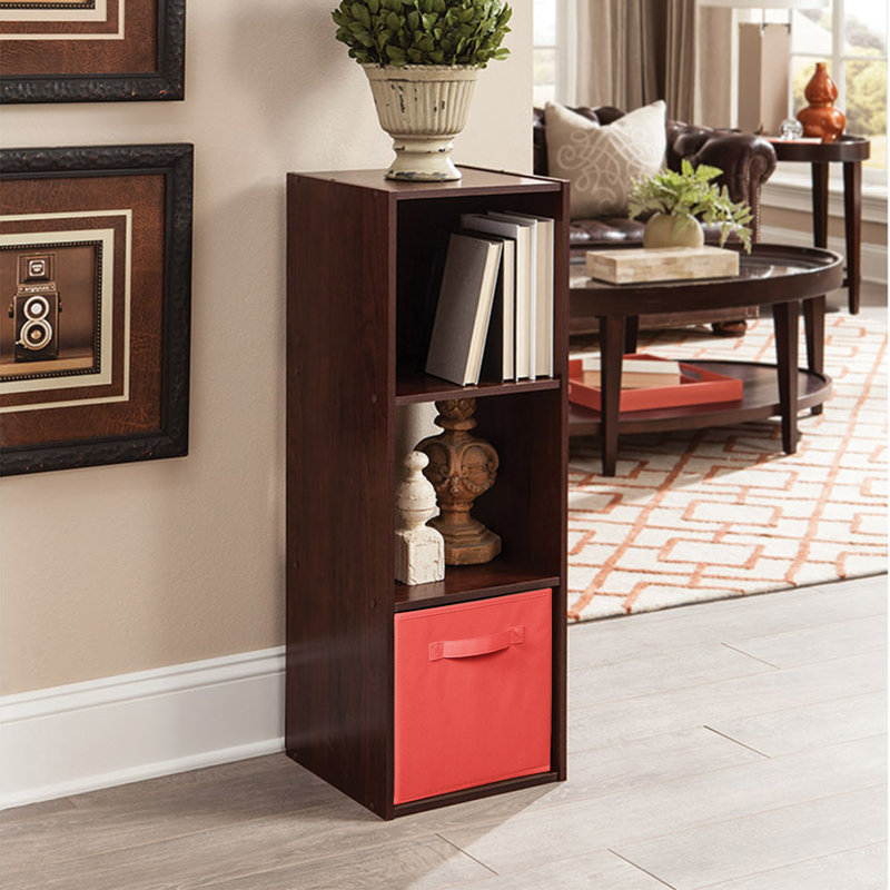 ClosetMaid Cubeicals 3 Cube Bookcase with Fabric Bin Wayfair